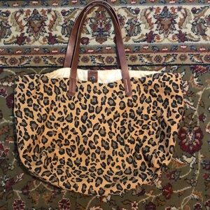 Gap Leopard tote bag
